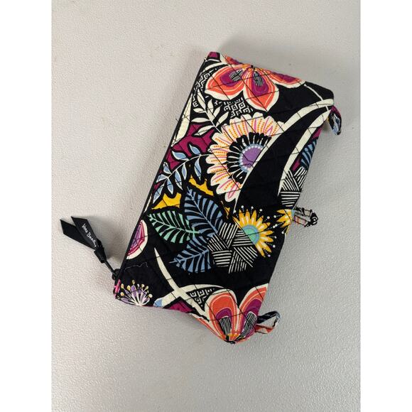 Vera Bradley Pencil Pouch Kauai Floral Print Zipper Notebook Bag School Office - Picture 1 of 5